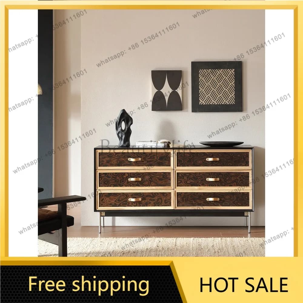 LD antique entrance cabinet Bauhaus living room storage drawer cabinet