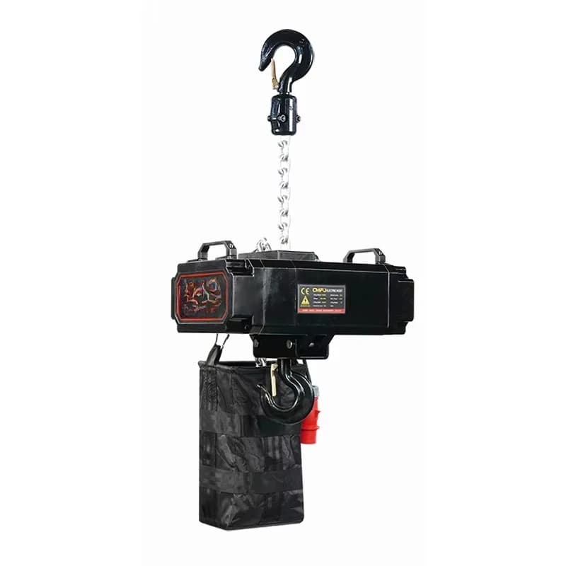 1000Kg 2000kg stage crane electric chain hoist alloy steel provides forging G80
