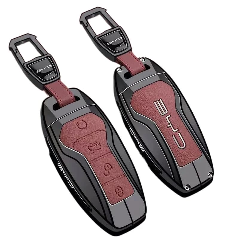 Zinc Alloy Key Cover Case for BYD Dolphin/Seagull/E9/Seal/E7/Qin/Song/Yuan/Tang/Han L/Sea Lion - Protective Key Fob Shell
