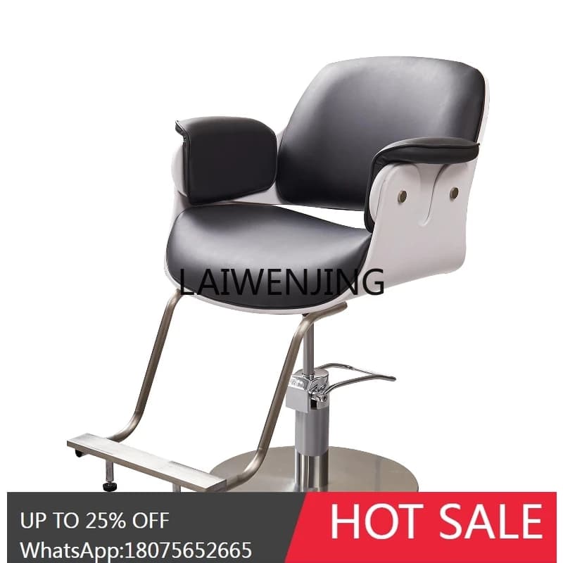 stainless steel hair salon special liftable rotating tide shop hair perm and dyeing chair