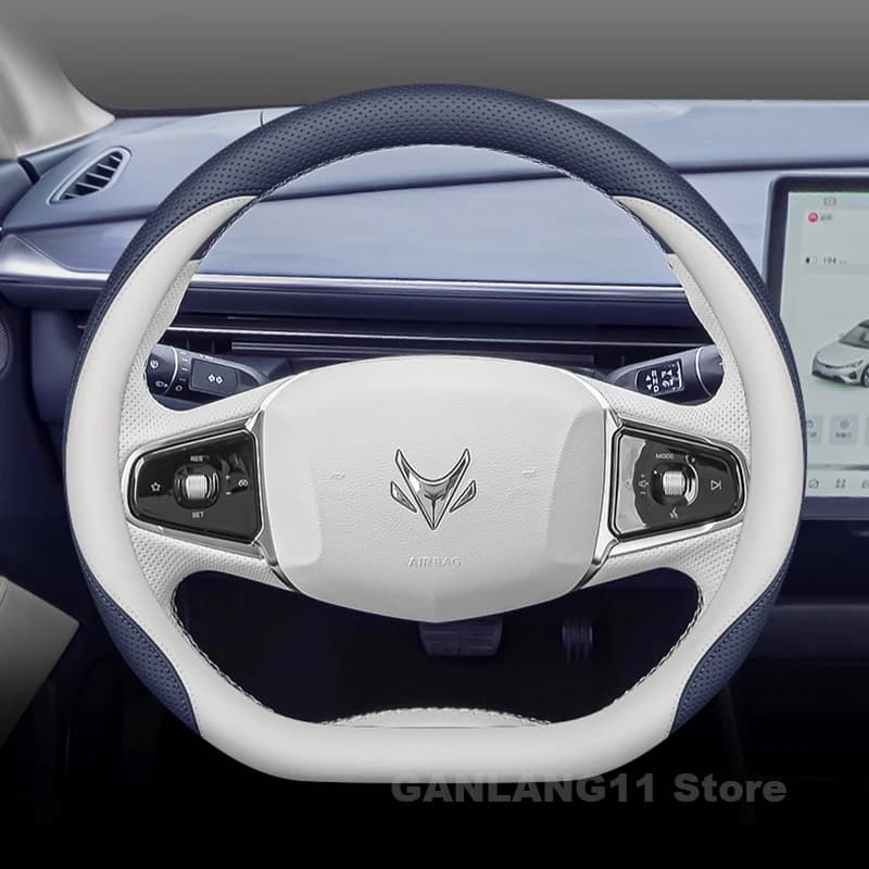 Leather Car Steering Wheel Cover For Arcfox Alpha T S 2023-2025 Covers For Covers Auto interior Arcfox Alpha S Accessories 2025
