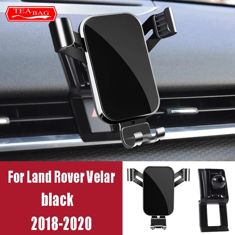 Car Phone Holder For Land Rover Range Rover Velar Evoque Sport RRS L494 Gravity Stand Air Vent Navigation Bracket Accessories