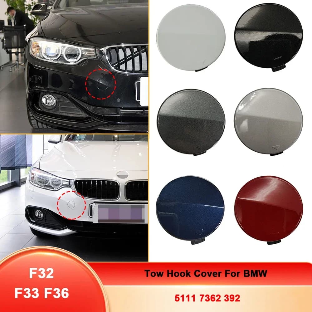 Front Bumper Tow Hook Cover Cap Towing Eye For BMW 4 Series  F32 F33 F36 Sedan Accessories 2014-2020 51117362392