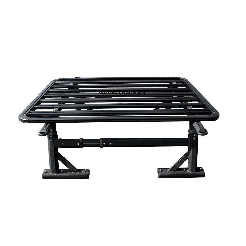 Aluminum Roof Rack Luggage Basket for Pickup Truck Car Roll Bar with Baggage Carrier for Models Rav4 4Runner Fj Cruiser GMC