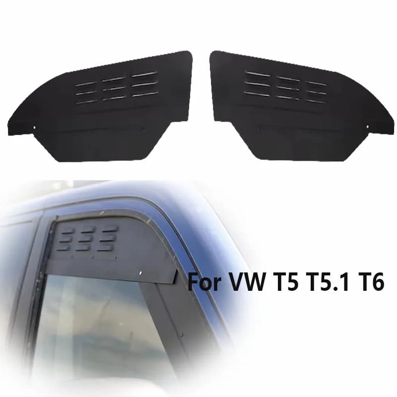 Aluminum Front Window Fresh Air Vents Pair for VW T5 T5.1 T6 Transporter 2003-2024 Camper Van Suitable for Left Or Right Side In