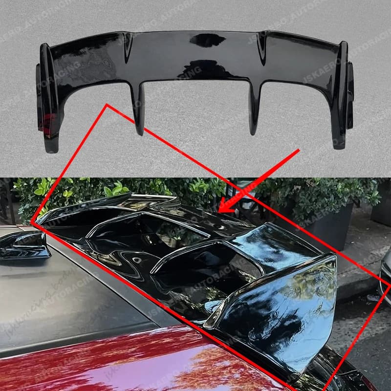 For Toyota GR YARIS GXPA16 Rear Spoiler Roof Wing Lip FRP Unpainted diffuser car Bodykits