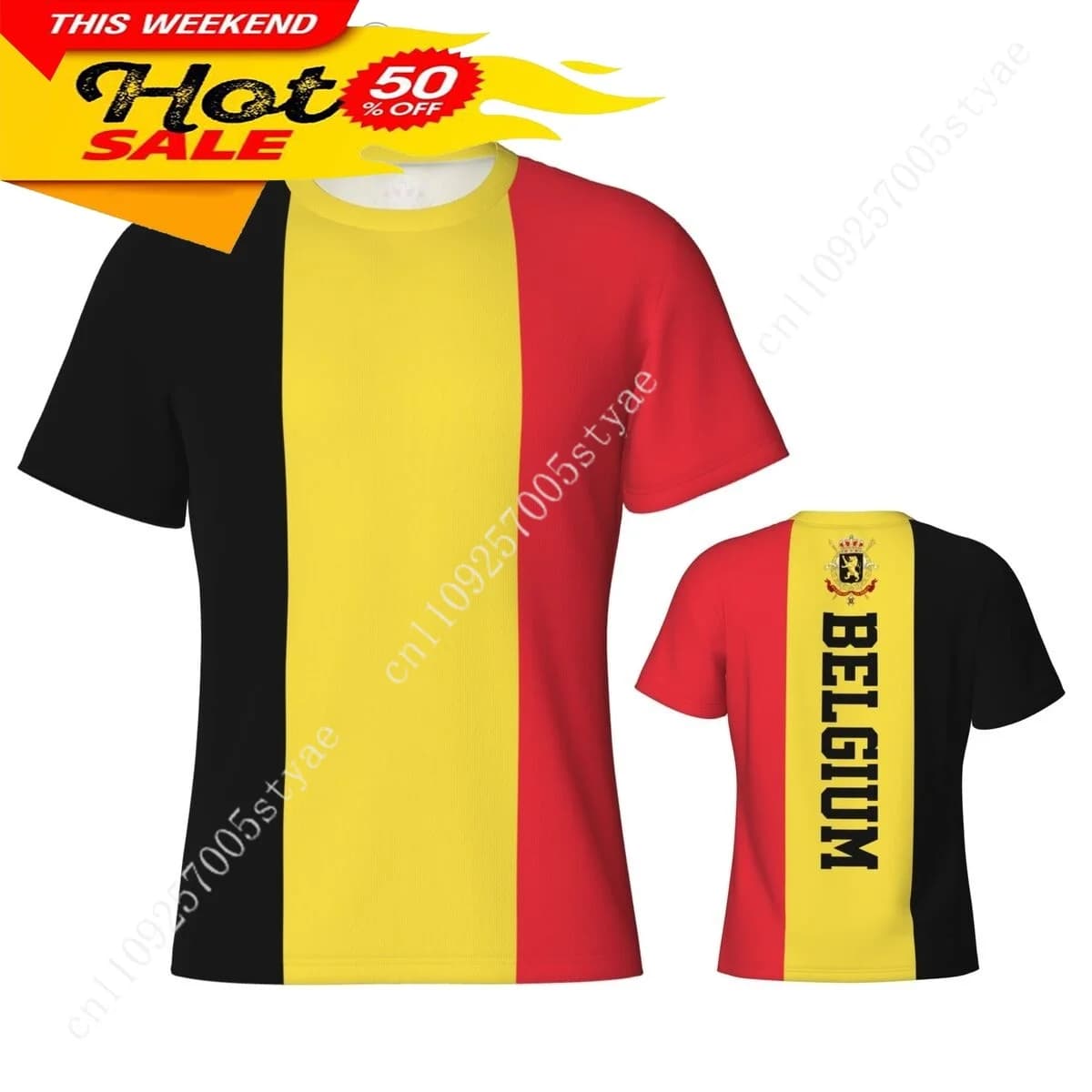 Belgium Flag Belgians Tshirt Men Tee 3D Sports Jersey Fashion Soccer Clothes Football Fans Gift Patriotic T-shirt Casual T Shirt