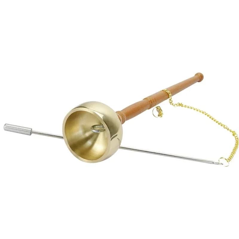 Wooden handle lead out copper run out sound therapy yoga meditation sound awakening aid percussion instrument