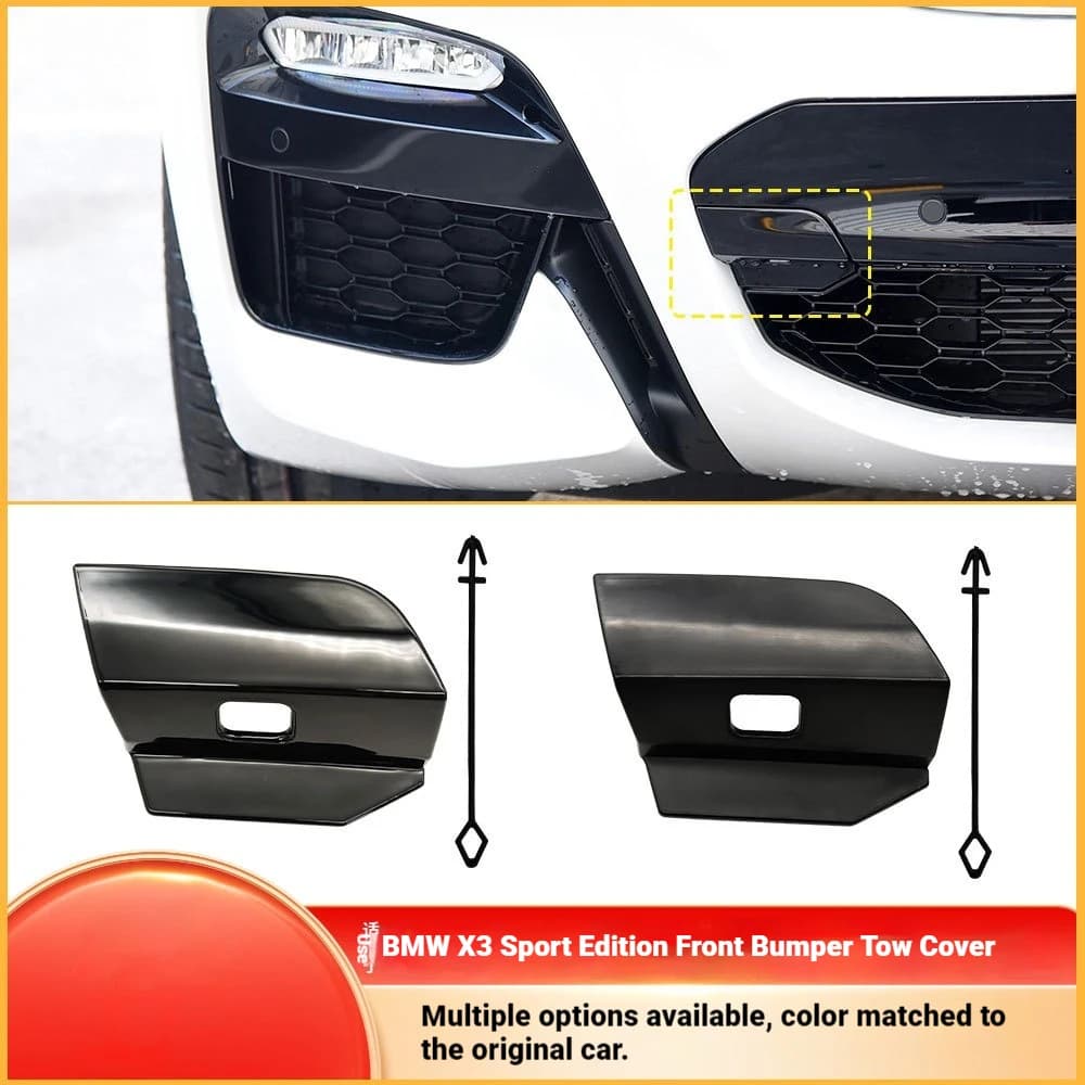 For BMW X3 Sport Front Bumper Trailer Cover G08 Front Bar Traction Hook Hole Cover 51118098823