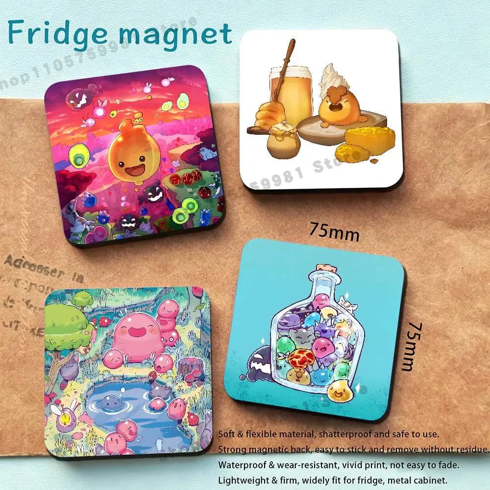 Cute N-Naughty Slime Rancher New PVC Fridge Magnet for Cartoon Refrigerator Decor For Child Magnetic Toy