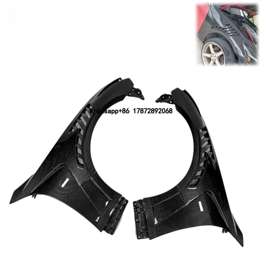 V3 Type Carbon Fiber Front Mudguard Suitable for 2008-2013 Infiniti G37 Two Door Coupe Modification Upgrade Kit Conversion