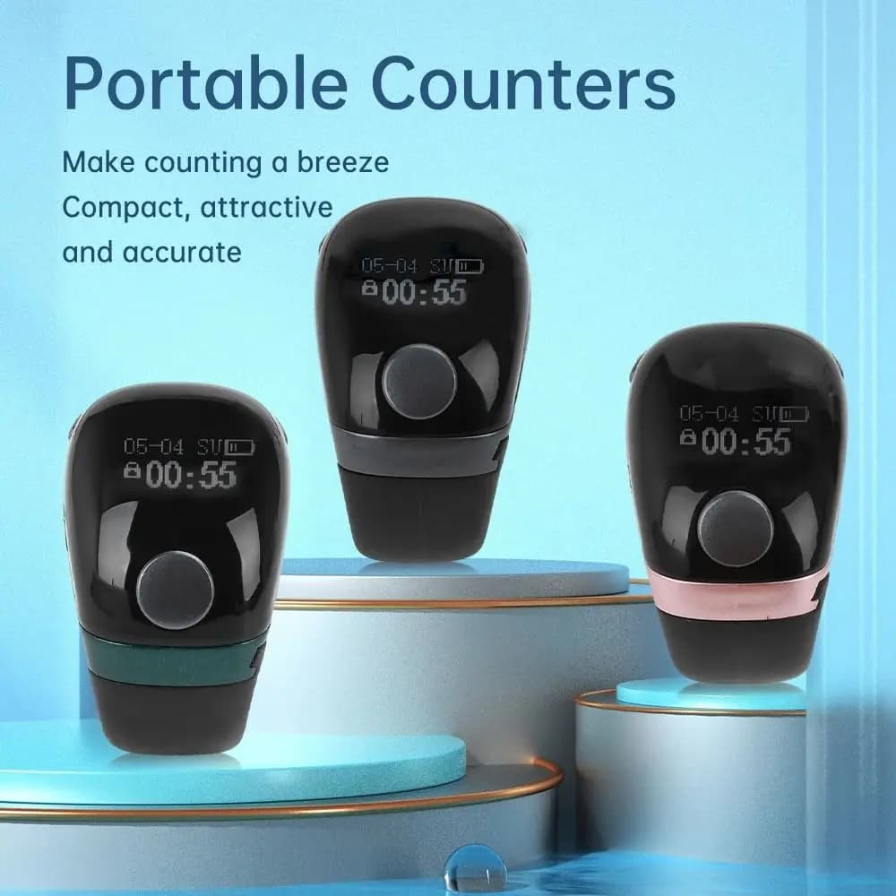 Removable Point Marker Digital Tally Counter Touch Control 99999 LCD Display Electronic Tally Counter Three-speed Adjustable
