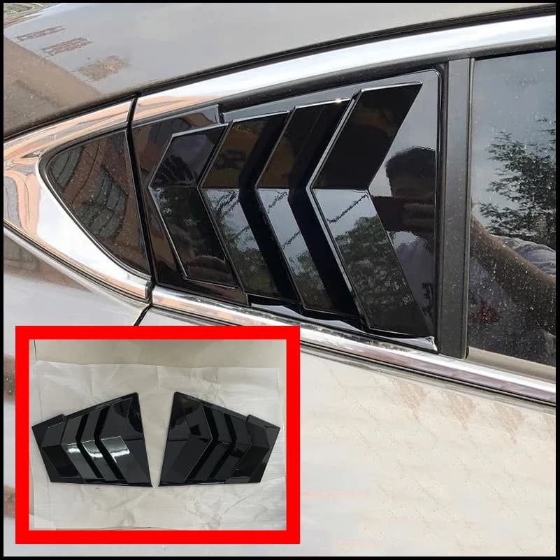 Car styling For MAZDA 6 Sedan 2014-2022 Window Louver Shutter Cover Trim Decorative Frame Vent Auto Accessories