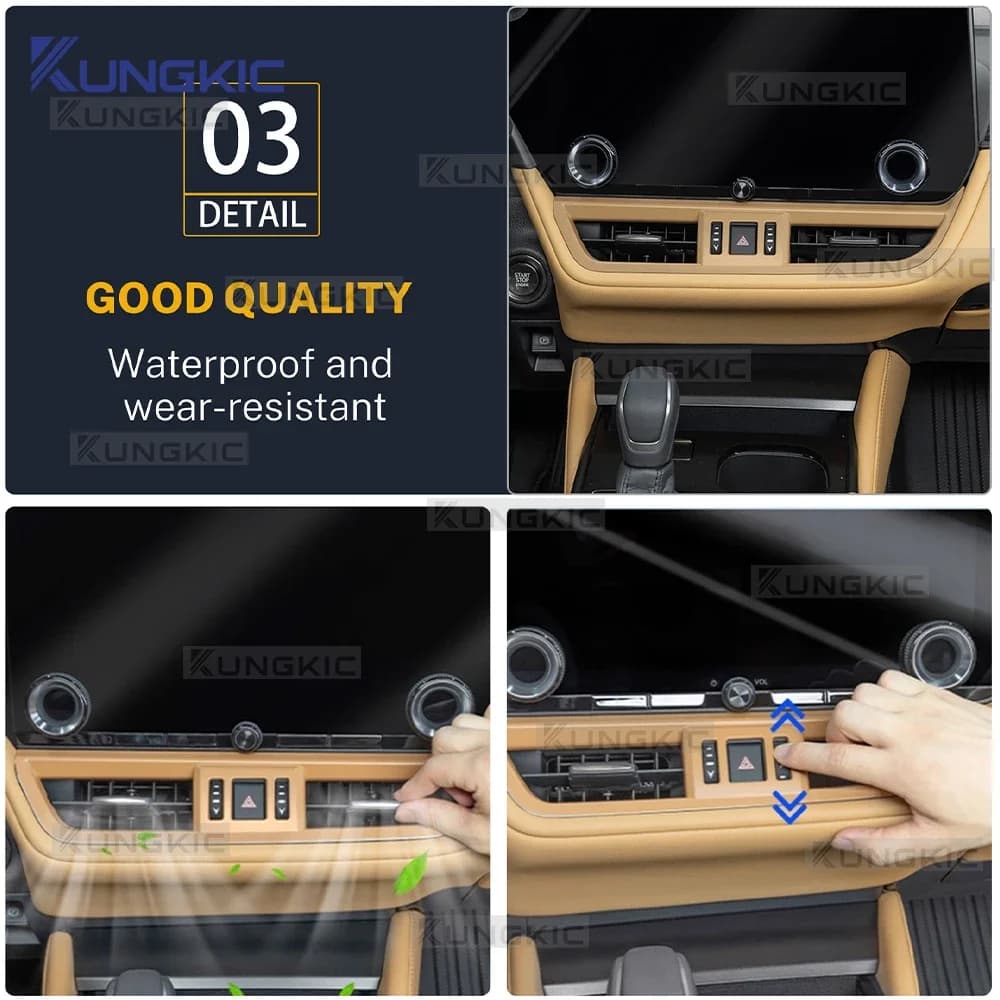 LHD For Lexus ES ES200 ES250 ES300h ES350 2025 2026 ABS Trim Carbon Fiber Texture Cover Central Control Air Outlet Accessories