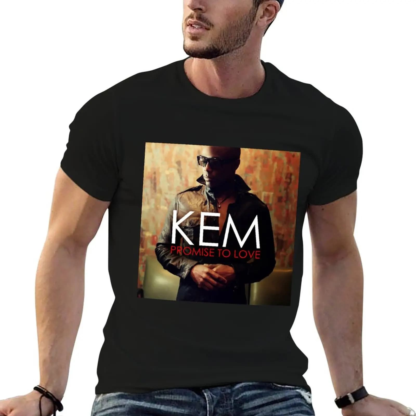 Kem Promise To Love T-Shirt Big and Tall Solid Color T-Shirt