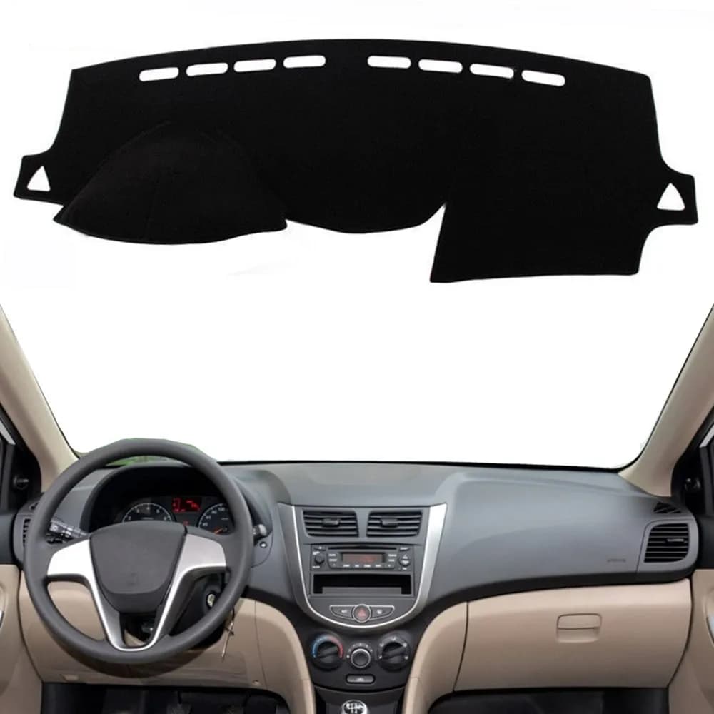 For Hyundai Solaris Accent Verna RB 2011 2012 2013 2014 2015 2016 2017 Car Styling Dashboard Cover Mat Rug Dash Sunshield Carpet