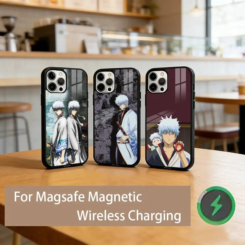 G-Gintama G-Gintoki S-Sakata  Phone Case Magnetic with Magsafe Wireless Charging For iPhone17,16,15,14,13,12,11 Plus,Pro