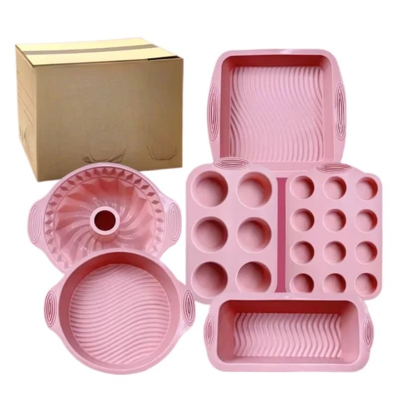 Household Kitchen Pastry Baking Pans Baking Muffins Cake Bread Moulds Cake Tools Baking Pans Silicone