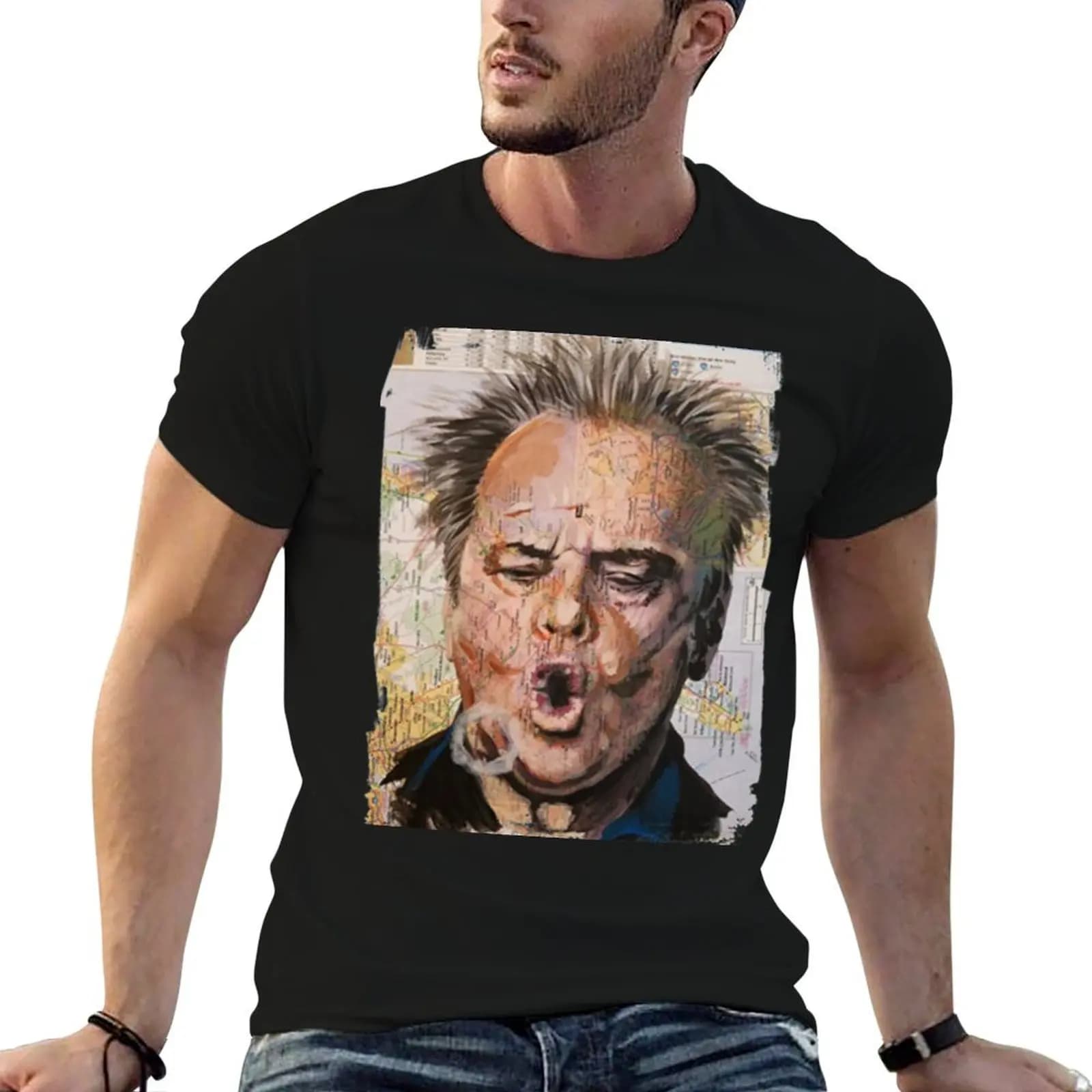 Jack Nicholson from Jers T-Shirt Casual Loose Daily Wear T-Shirt