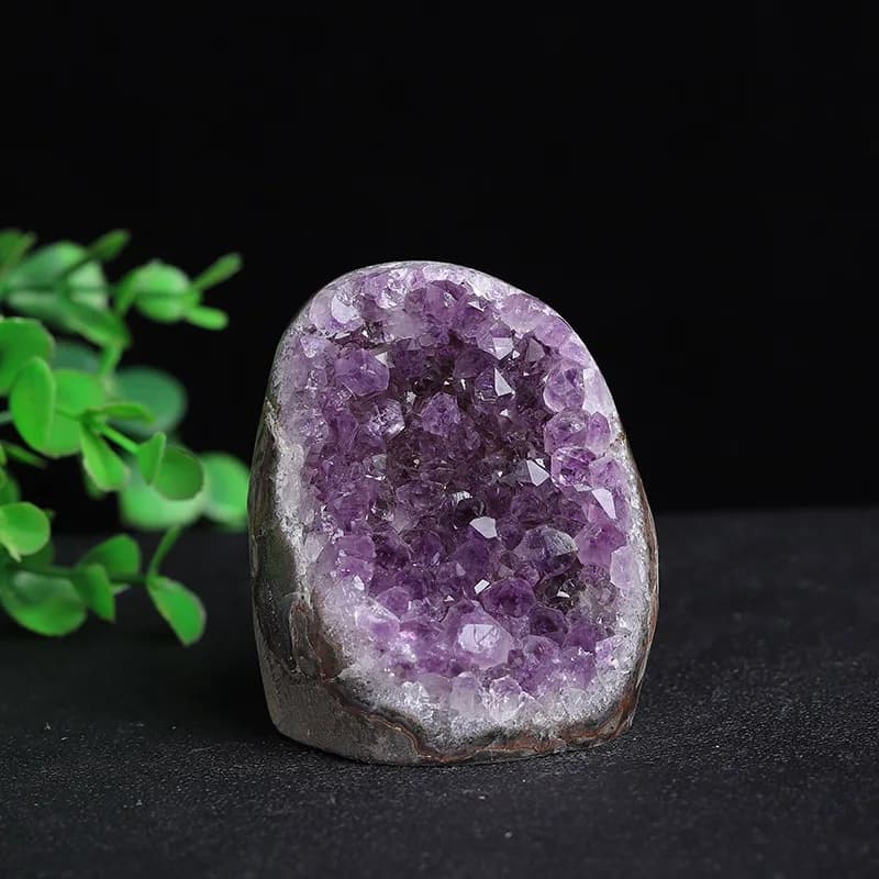 Purple Natural Crystal Cluster Large Position Stick - A Mysterious Gemstone for Office Decoration and Gift Giving, Crystal Stone