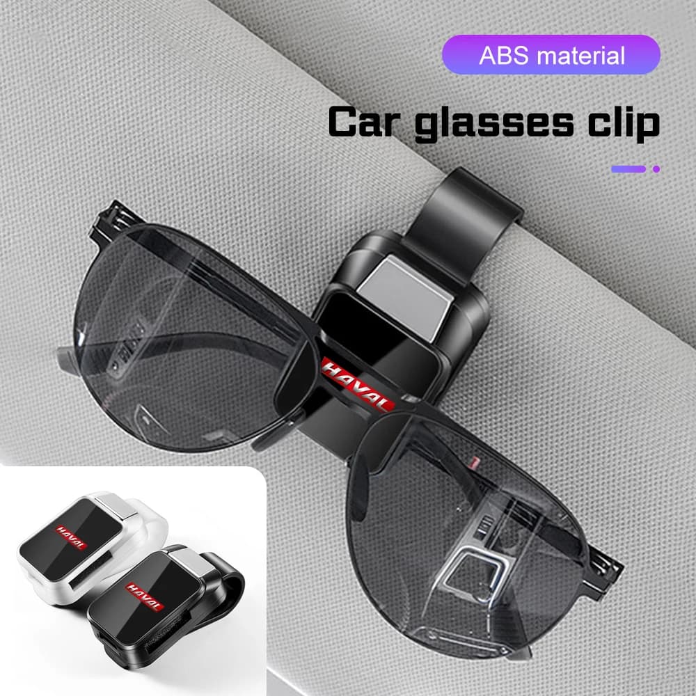 Universal Car Sun Visor Glasses Clips For Haval H6 Jolion H9 F7X F7 Dargo H1 H2S M6 H4 H5 H7 Interior Eyeglasses Storage Holder