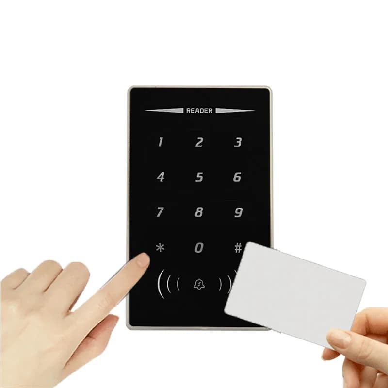 Metal Contactless RFID 13.56MHz Waterproof Keyboard Password NFC IC Wiegand 26/34 ISO 14443A Protocol Access Control