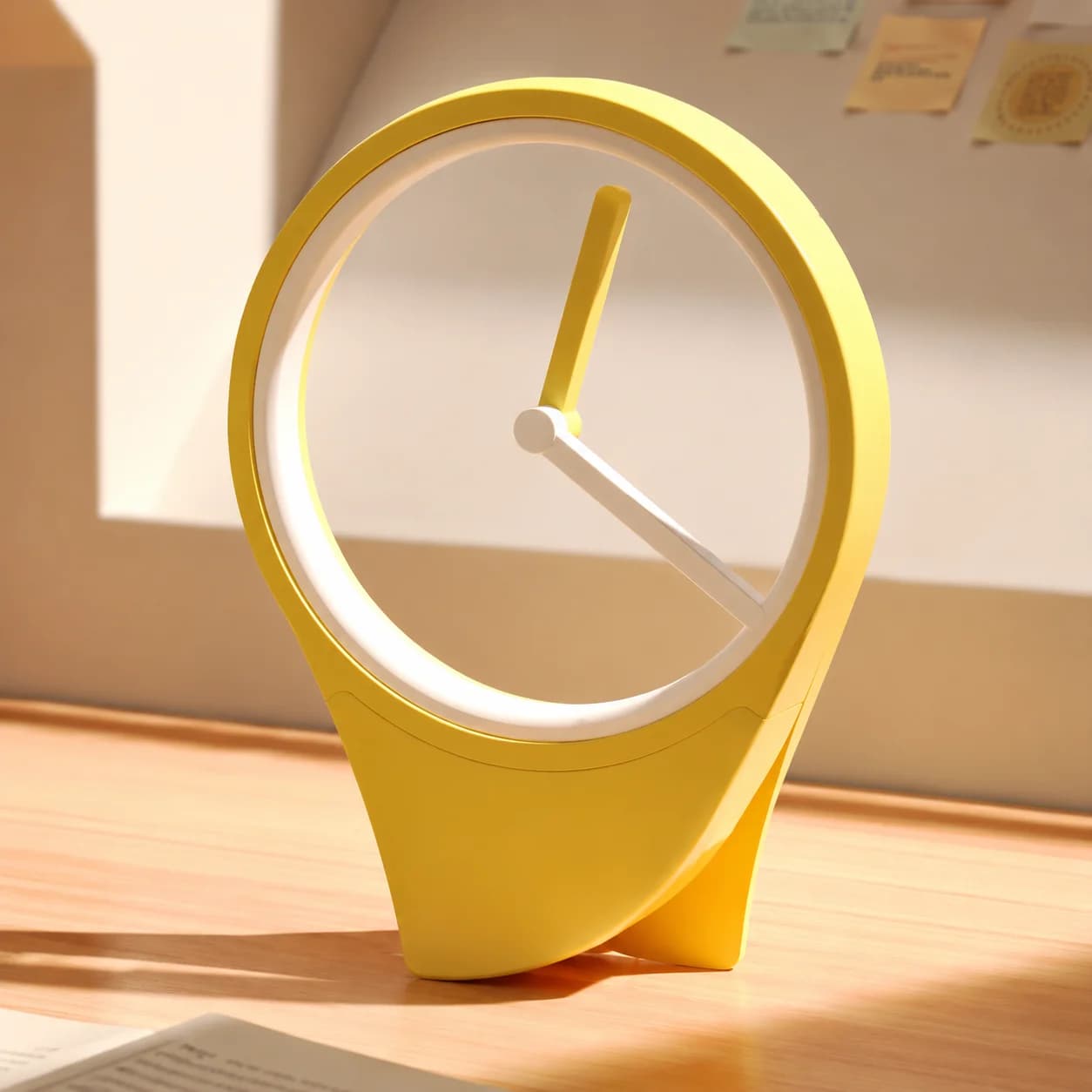 Modern Hollow Desk Clock Minimalist Silent Nordic Table Clock Creative Decorative Clock for Home Office Bedroom