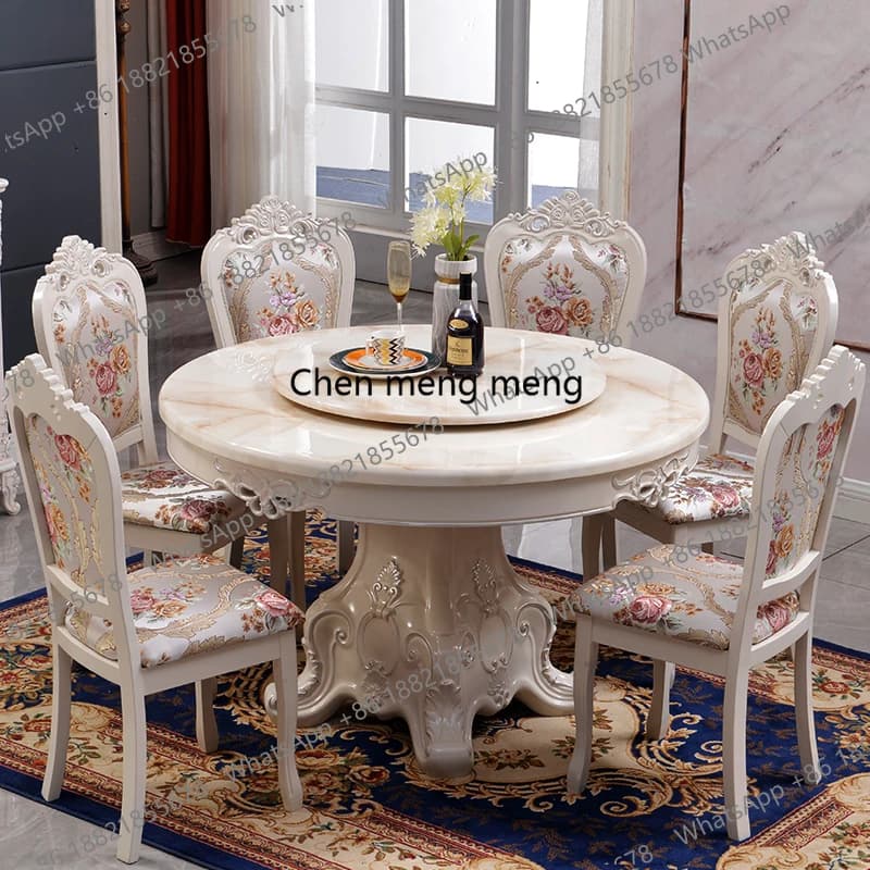 Side Restaurant Dining Table Chairs Round Mid Century Luxury Designer Dining Table Space Saving Console Mesa Kitchen Furniture