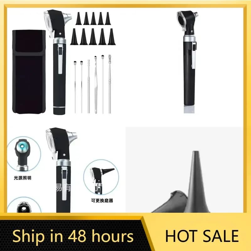 2026 Non-Fiber Optic Otoscope Visual Ear Mirror Electronic Magnification High-Definition Ear Cleaning Light Home Use