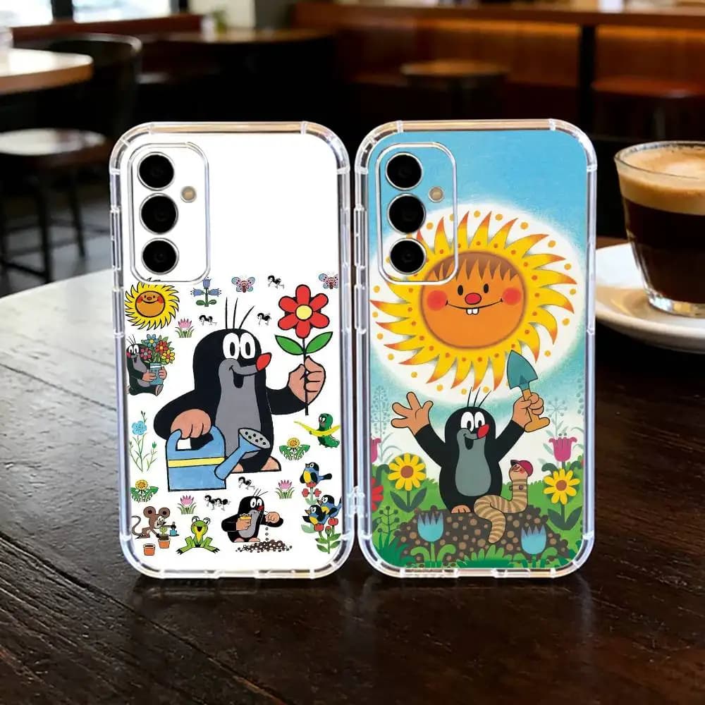 Cartoon Littles Mole  Phone Case For SamsungA10,12,20,21S,30,31,40,50,51,52,70,71 Transparent Cover