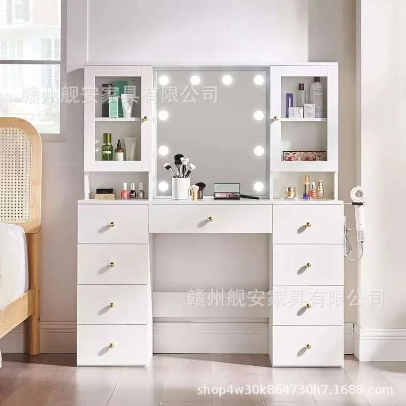 Save Space Decoration Vanity Table Bedroom Design Luxury Nordic Accent Dressing Table Relaxing Penteadeira Room Decorations