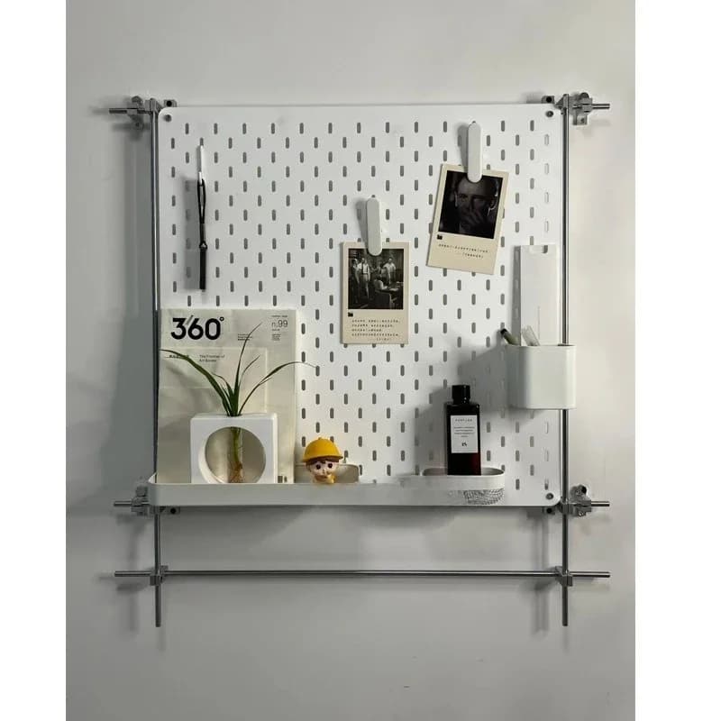 Acrylic optical axis hole board rack, housekeeping cabinet storage desk board