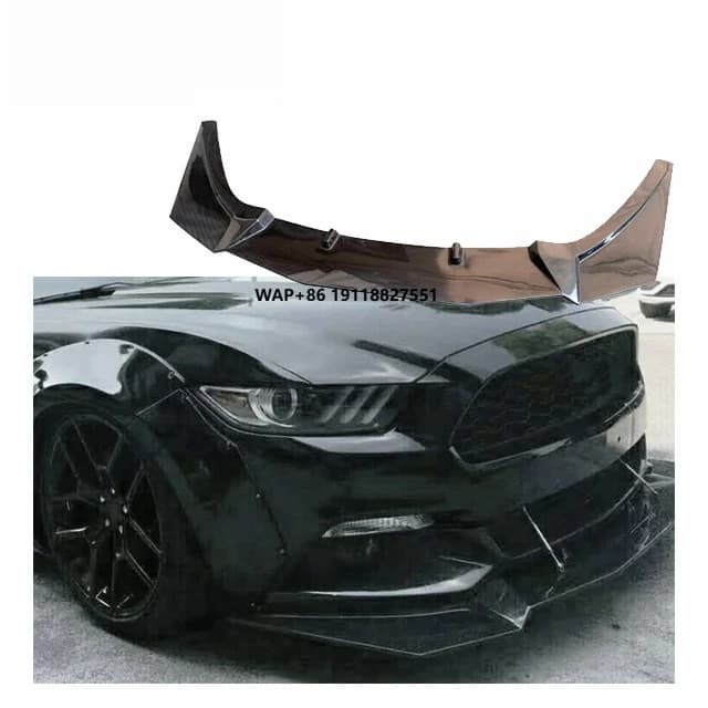 Carbon SF Front Lip forMustang S550 15-17 Upgrade SF Style Body Kit Mustang Front Bumper Lip