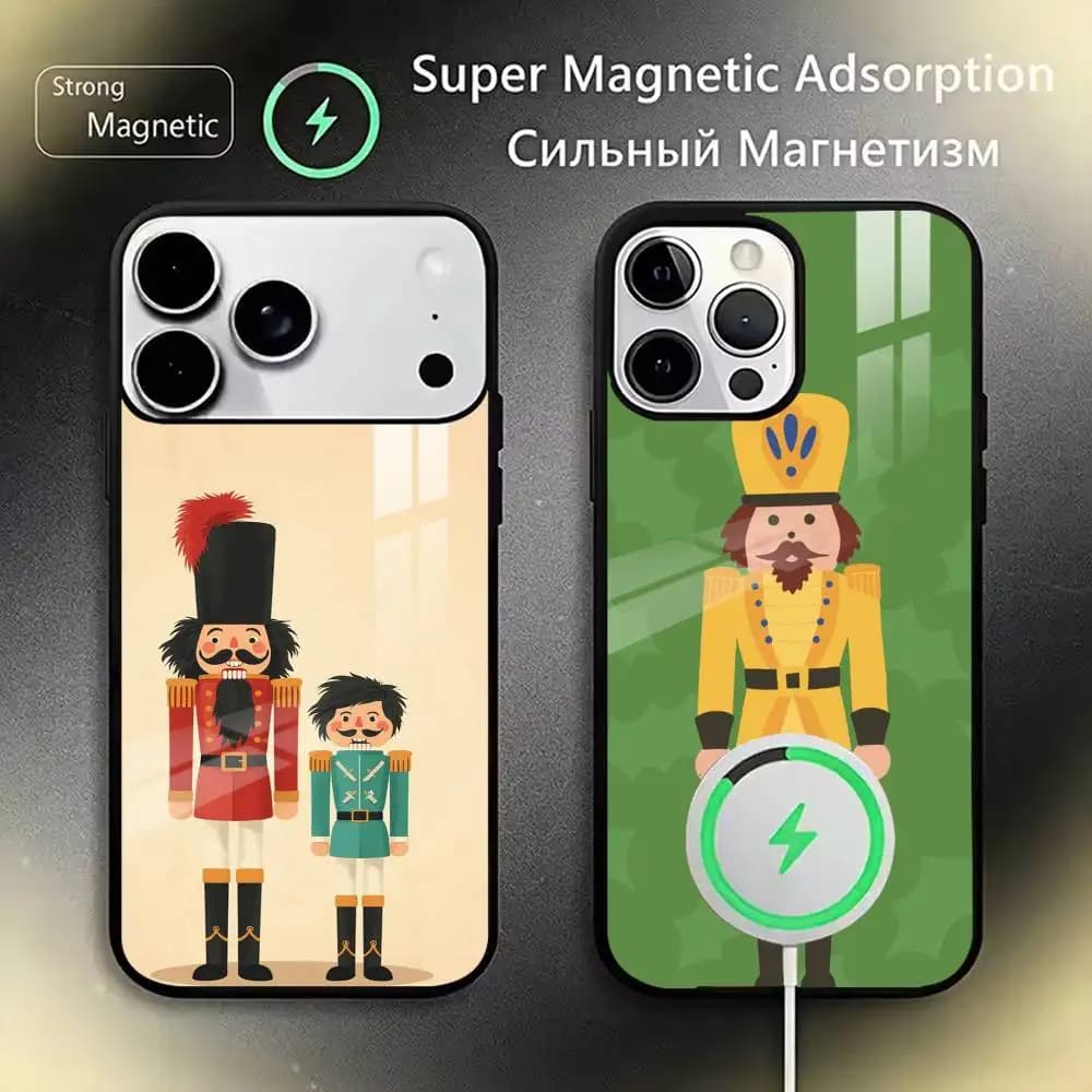 Vintage Nutcracker Illustration  Phone Case For iPhone17,16,15,14,13,12,11 Plus,Pro Magnetic For Magsafe Wireless Charging