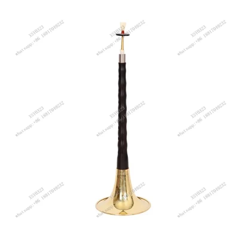 Ebony Suona Wind Instrument Beginner Set D Tone with Mouthpiece Reeds & Accessories