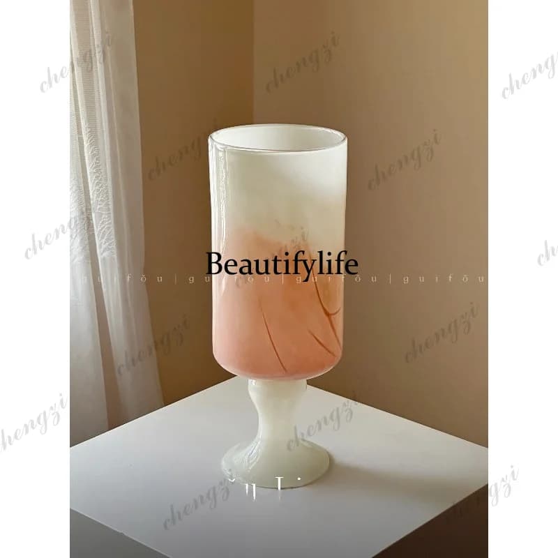 A95 flower arrangement artistic vase light luxury high-end design niche medium and ancient style