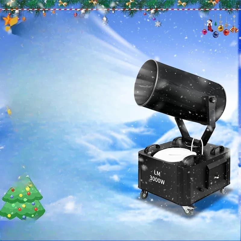 Shaking head 3000W outdoor large snowflake machine stage snow spraying machine