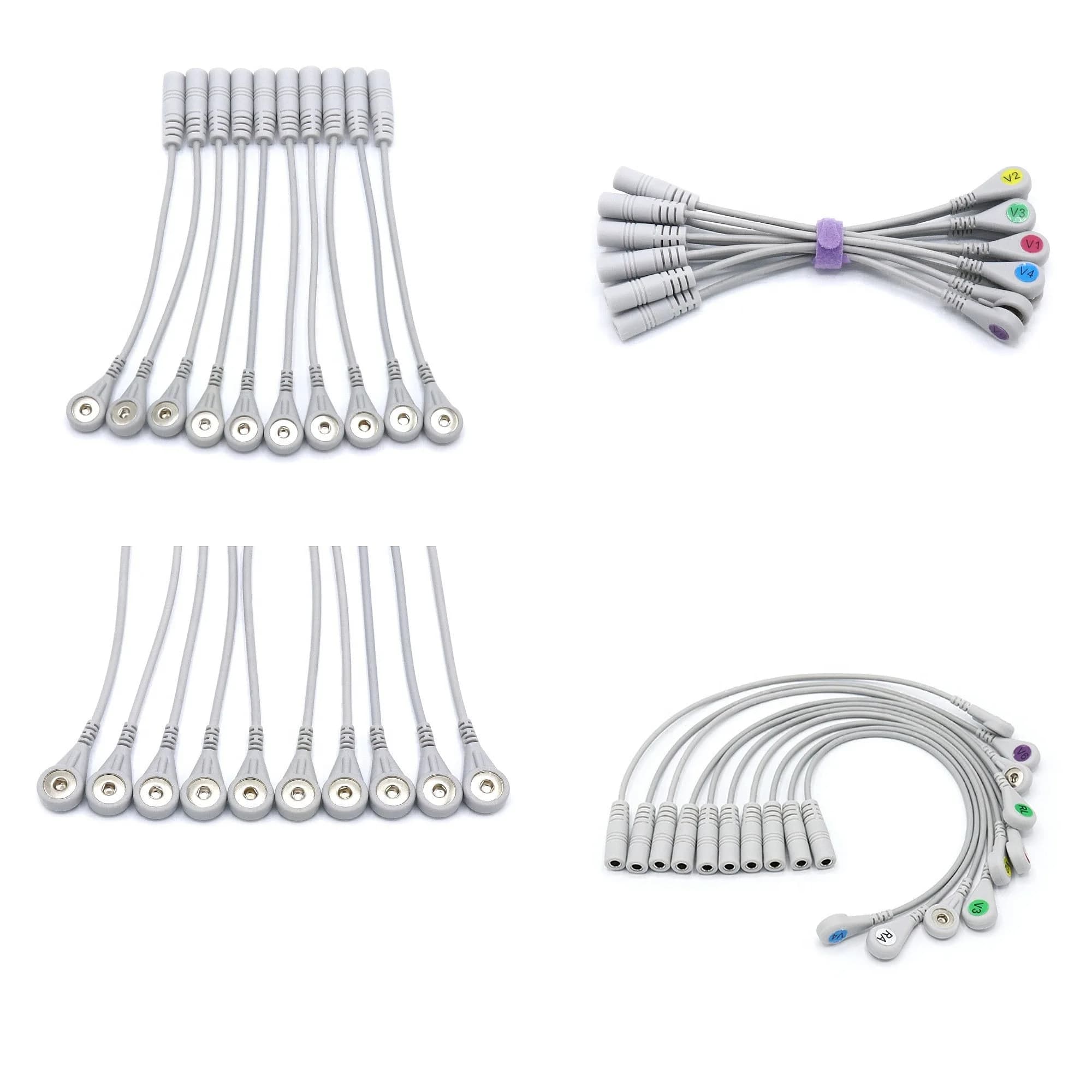 EKG Adapter Cable 4.0 Banana Plug, 10-Piece Set AHA 9281-002-50