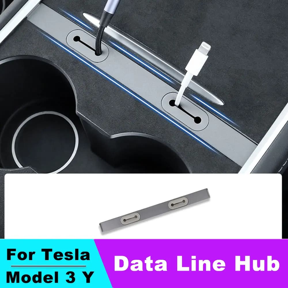 Central Control data line hub For Tesla 2020-2023 Model 3 Model Y Organizer Docking Station USB Hub Decoration Accessories