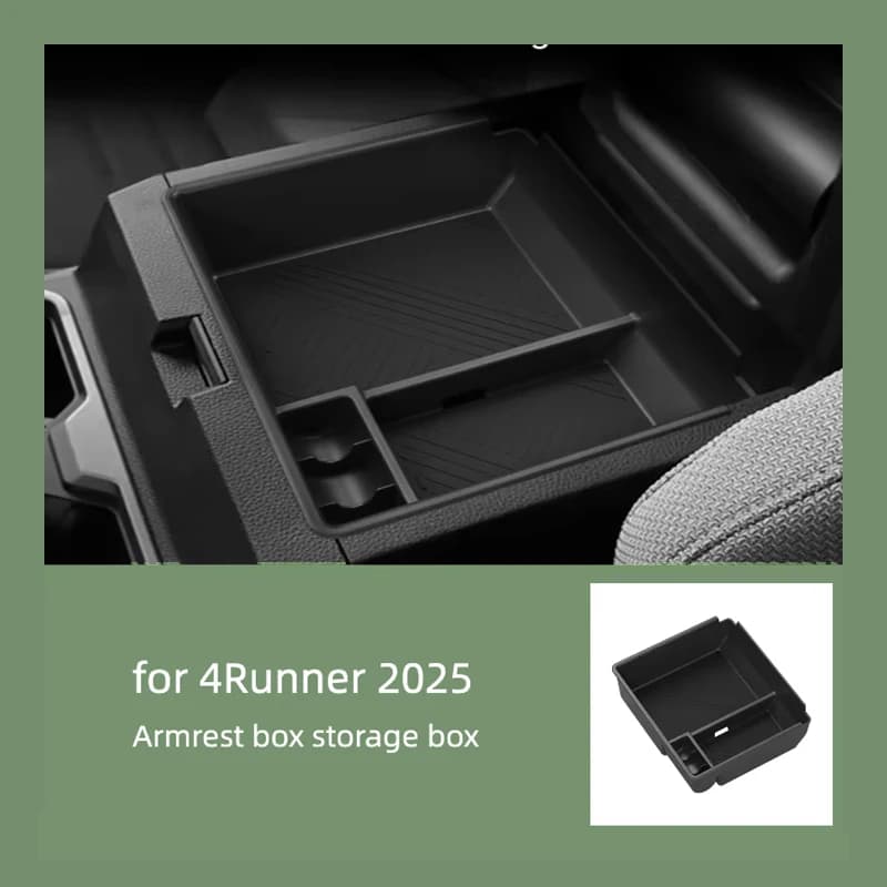 For 25 Toyota 4RUNNER Armrest Box Organizer Speedmaster Central Control Storage Component Decoration