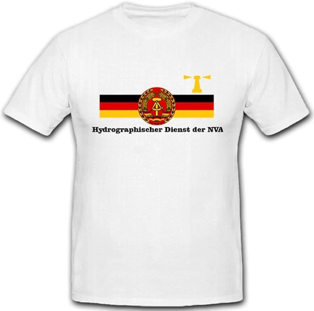 Hydrogeology dienst NVA DDR100% cotton summer casual O-neck short sleeve printed T-shirt.