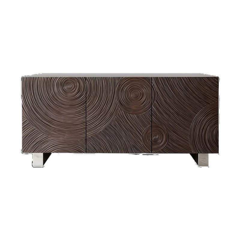 Vintage-style solid wood sideboard, living room wall-side storage cabinet, light luxury and high-end vintage storage cabinet