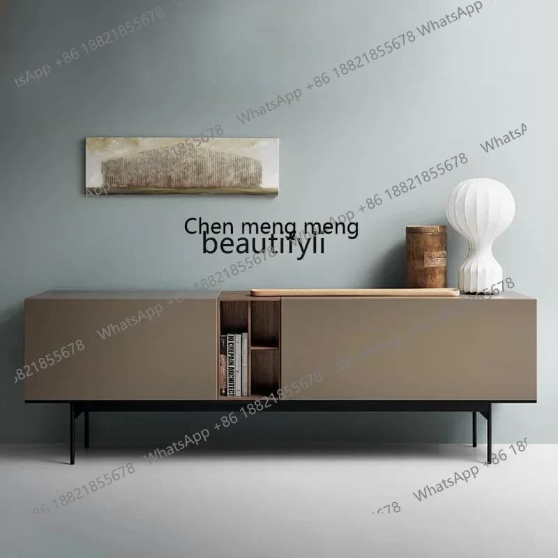 D178   Nordic light luxury dining side cabinet modern simple living room storage dining side cabinet minimalist paint