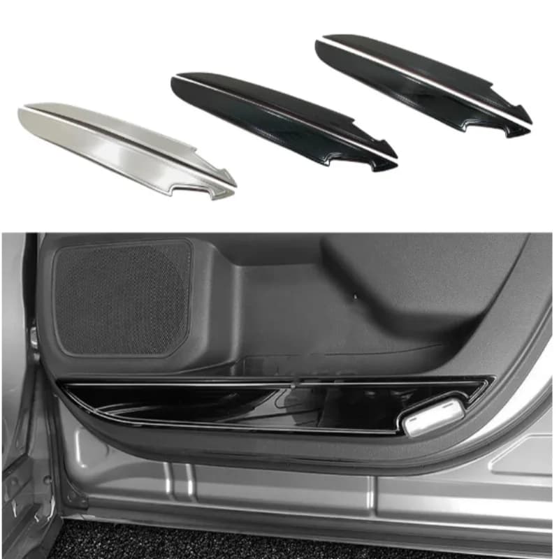 Stainless Steel Car Inner Door Anti-Kick Board Panel Cover Accessories Decoration Stickers For Toyota Sienna 2021 2022 2023