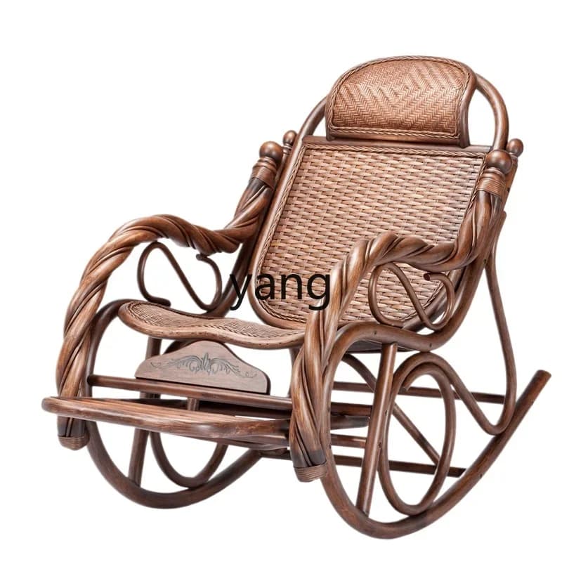 LTT Full Rattan Household Rattan Lazy Chair Leisure Happy Chair