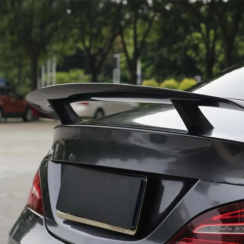 Paktechz Dry Carbon Fiber Bodykit Trunk Spoiler Rear Wing for  CLA Class W117 C117