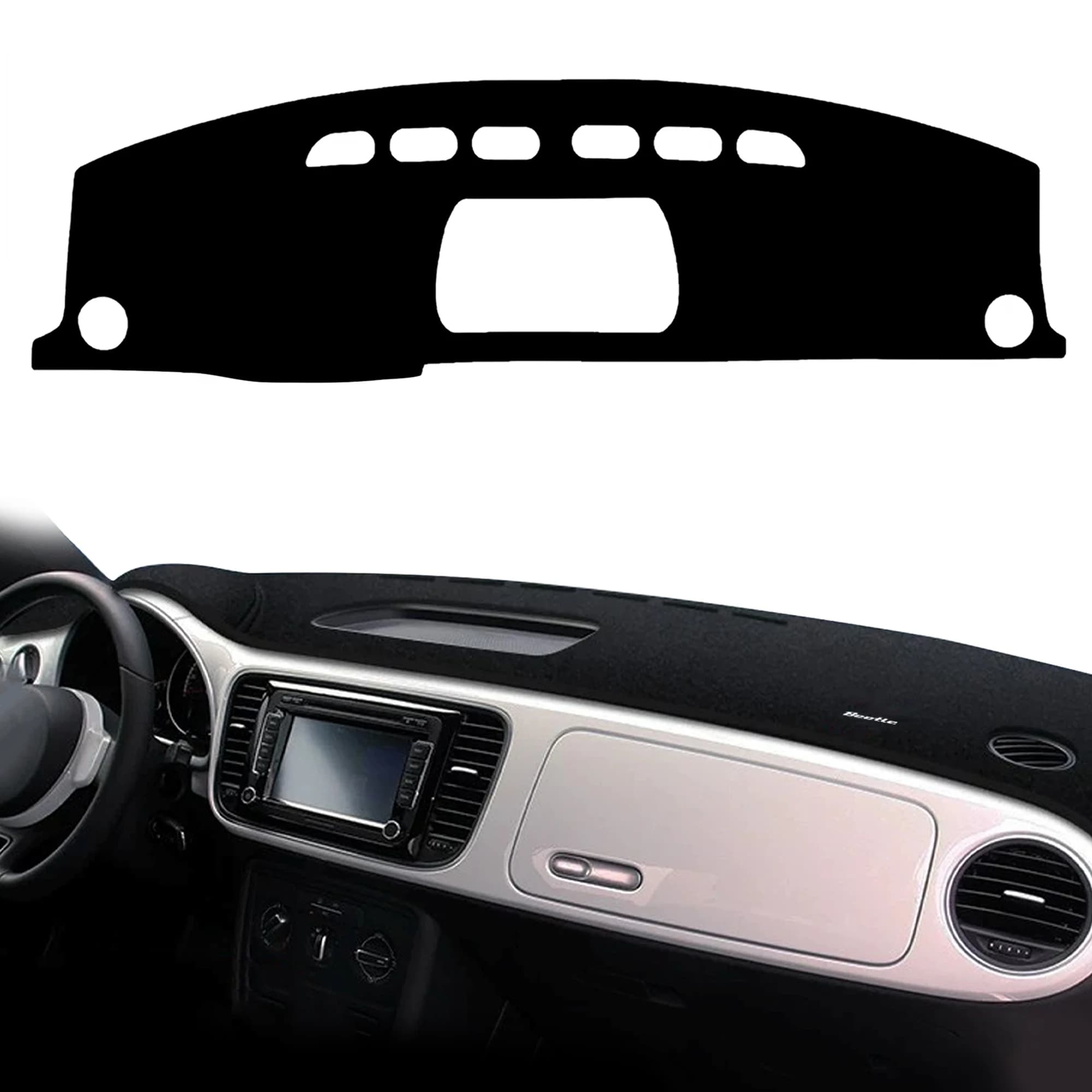 for Volkswagen VW New Beetle 2011-2022 A5 Anti-Glare Dashmat Dashboard Cover Dash Mat Sun Block Anti-UV Non-Slip Protector Mat