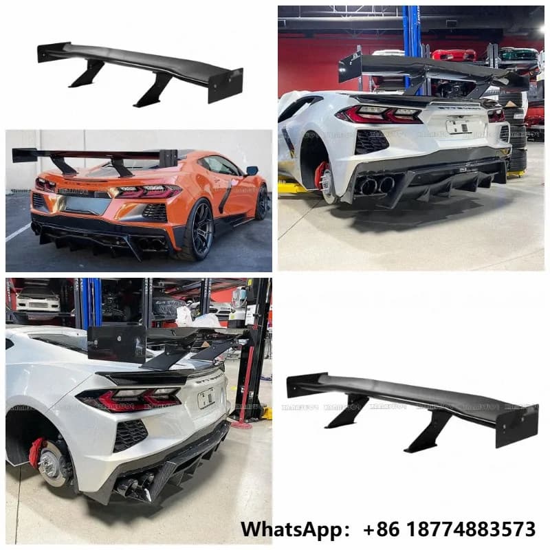 Wholesale Carbon Fiber  Style Rear Wing for Chevrolet Corvette C8 Z51 Z06 Rear Spoiler High Wing