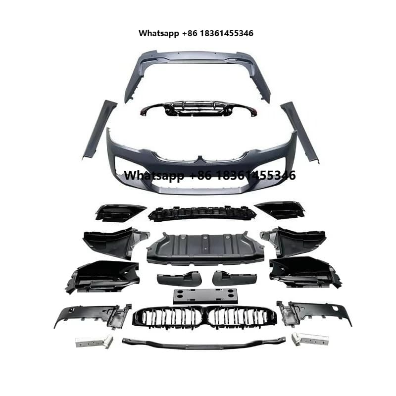 For G30 Upgrade to M5 Style Include Car Bumper Side Skirt With Grill 2021-2023 For G30 M5 Body Kit