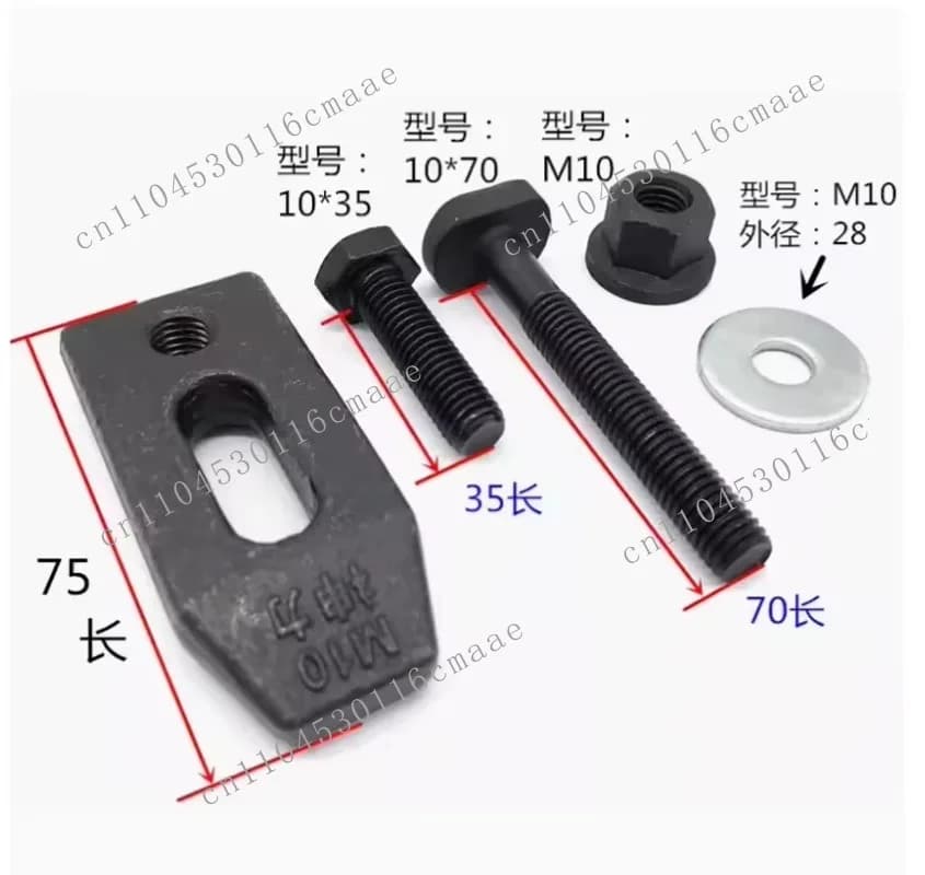 M10 milling engraving machine parts platen clamp plate for t-slot table